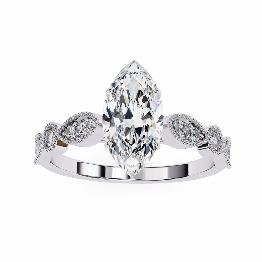 1 Carat Marquise The One Solitaire Ring in Moissanite | House of Estara