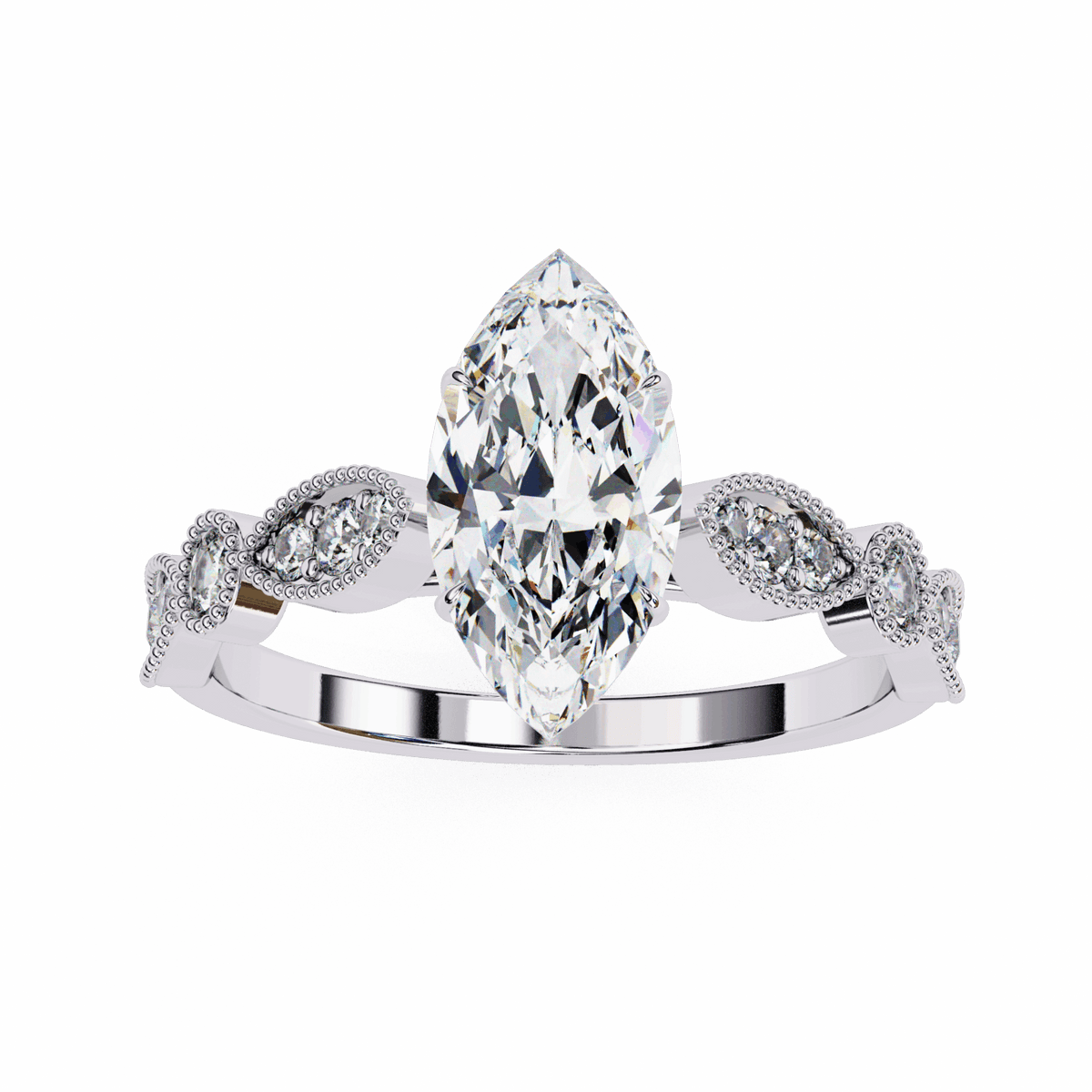 1 Carat Marquise The One Solitaire Ring in Moissanite | House of Estara