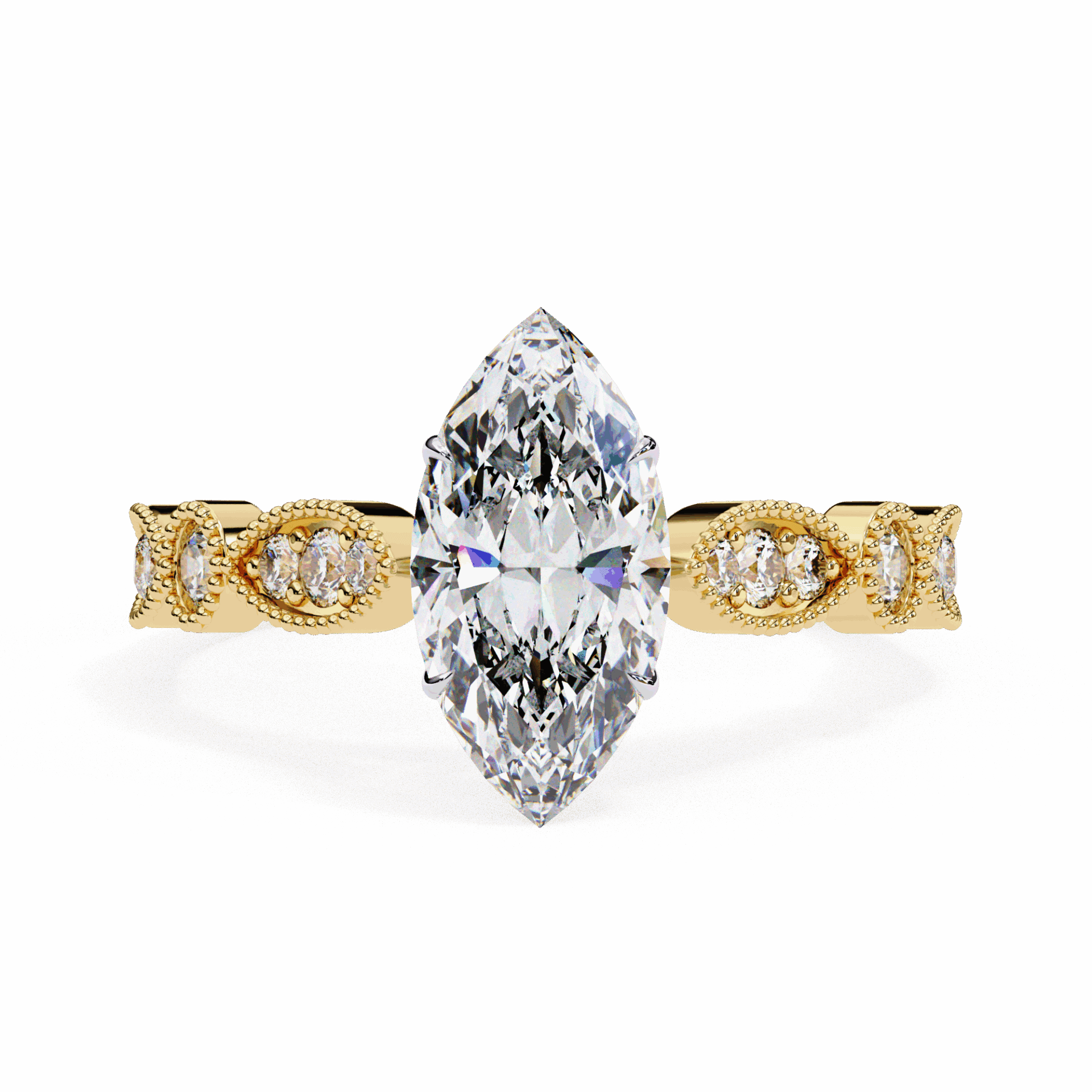 1 Carat Marquise The One Solitaire Ring in Moissanite | House of Estara