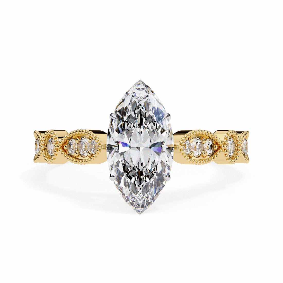 1 Carat Marquise The One Solitaire Ring in Moissanite | House of Estara