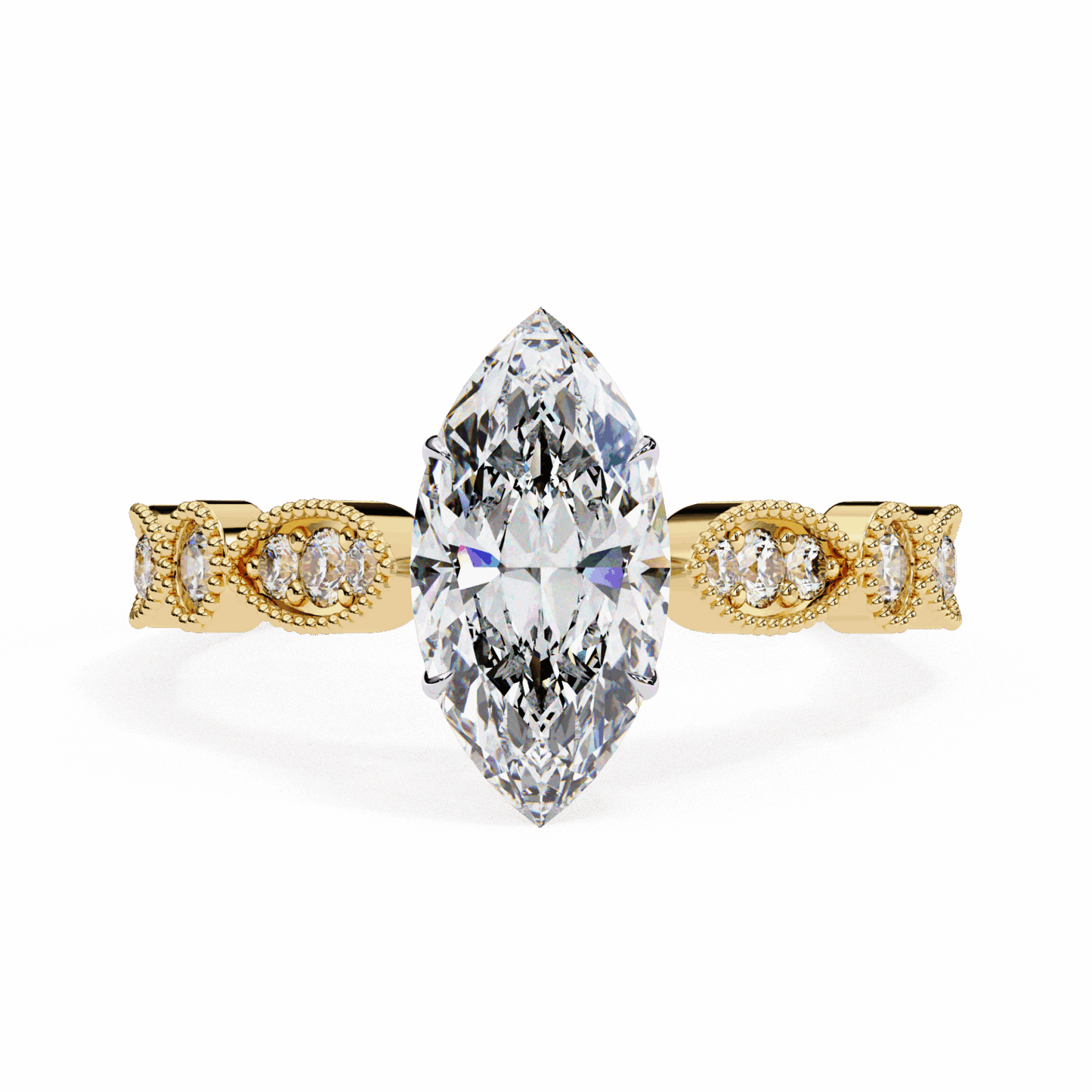 1 Carat Marquise The One Solitaire Ring in Moissanite | House of Estara