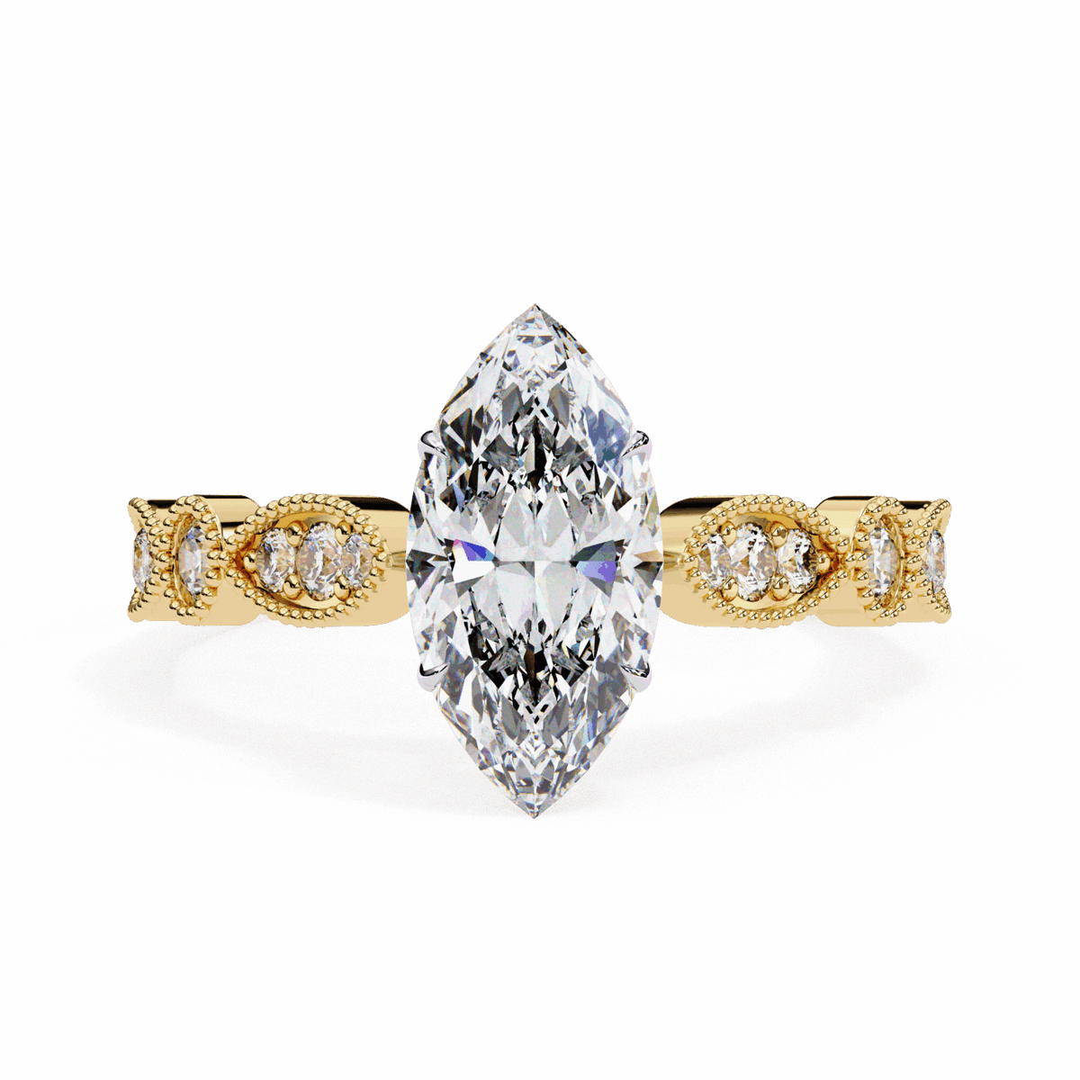 1 Carat Marquise The One Solitaire Ring in Moissanite | House of Estara