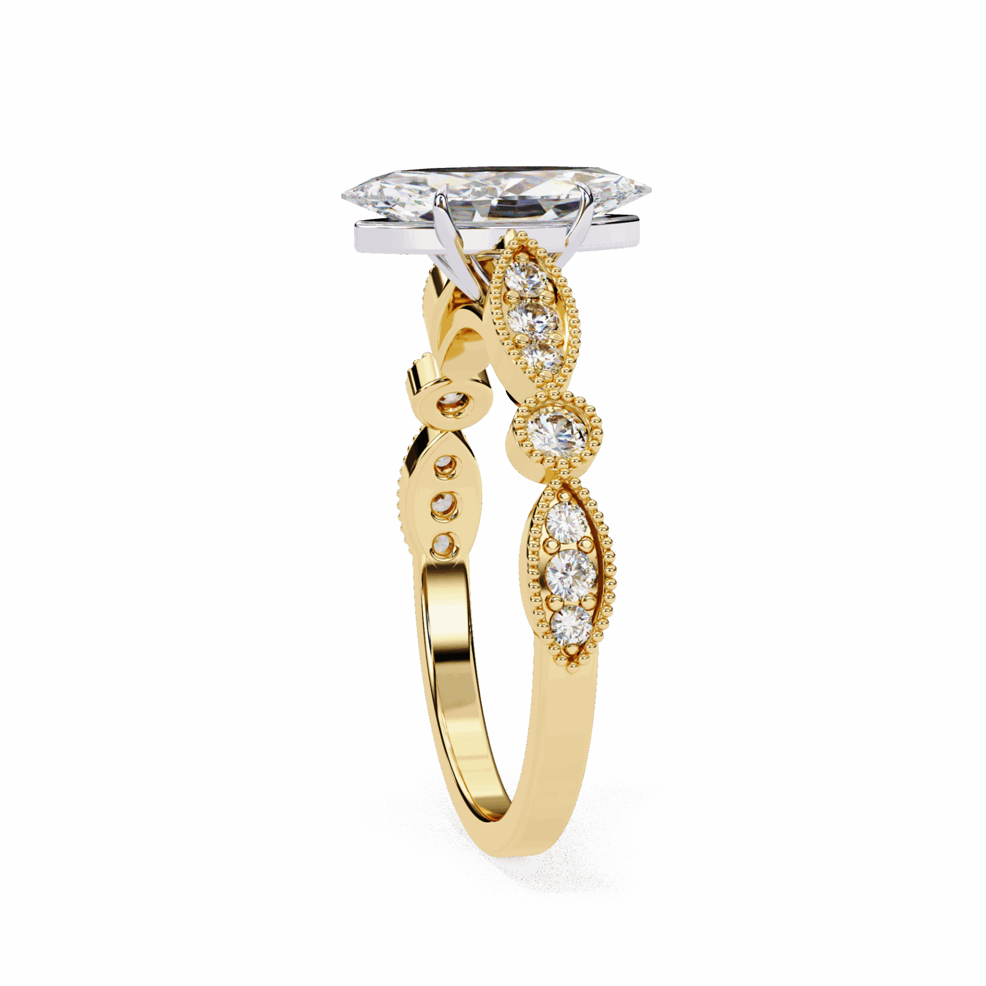 1 Carat Marquise The One Solitaire Ring in Moissanite | House of Estara
