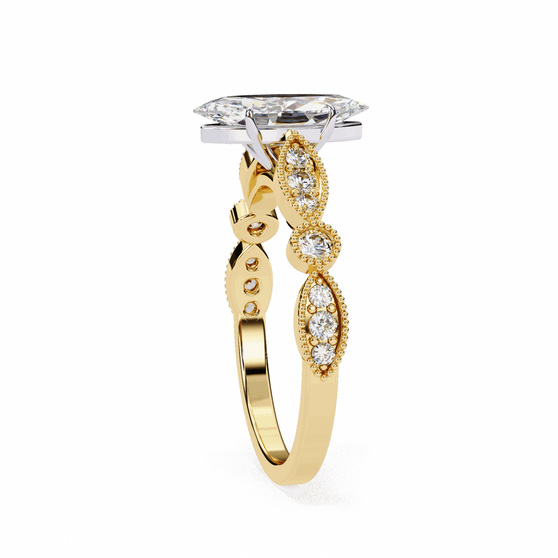 1 Carat Marquise The One Solitaire Ring in Moissanite | House of Estara