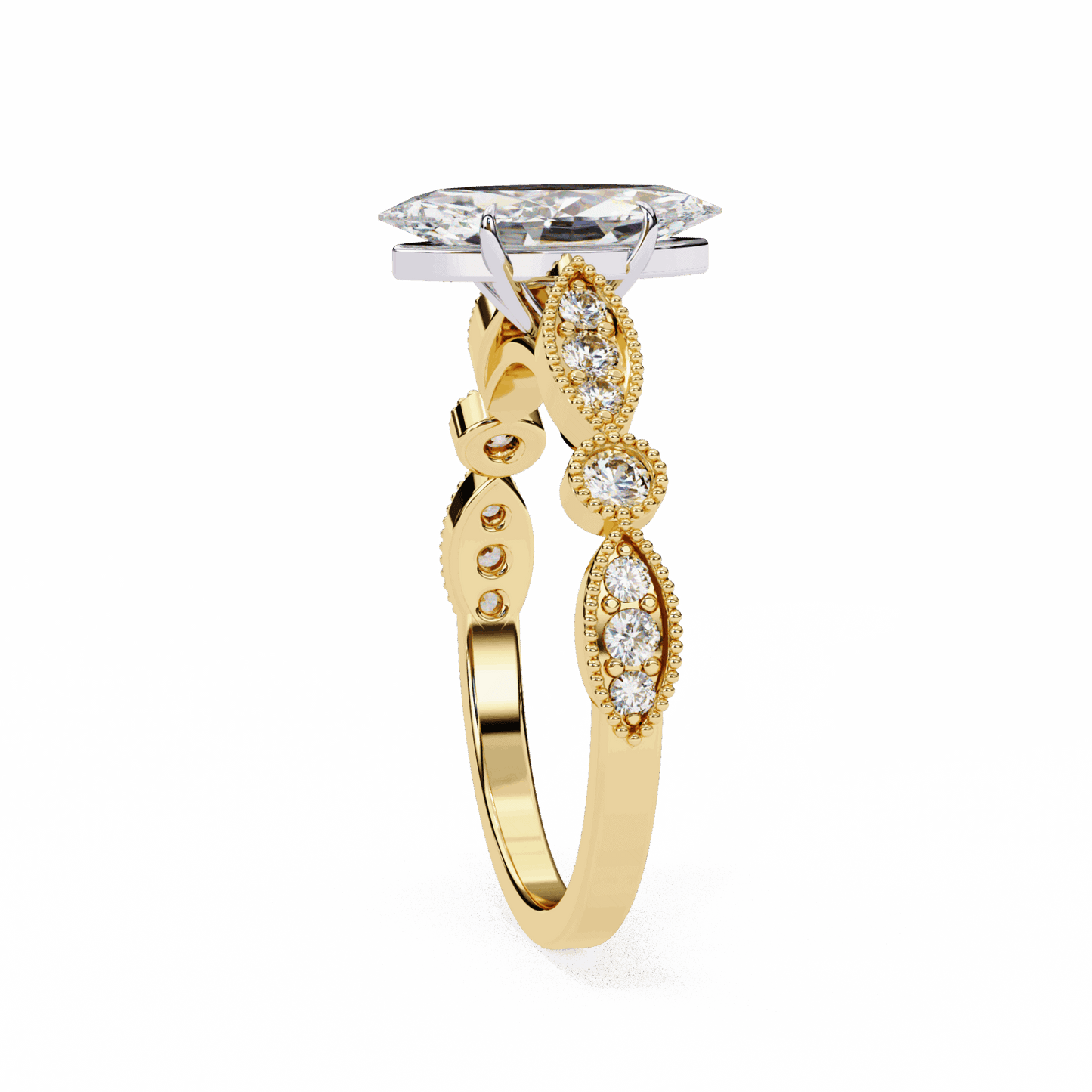 1 Carat Marquise The One Solitaire Ring in Moissanite | House of Estara