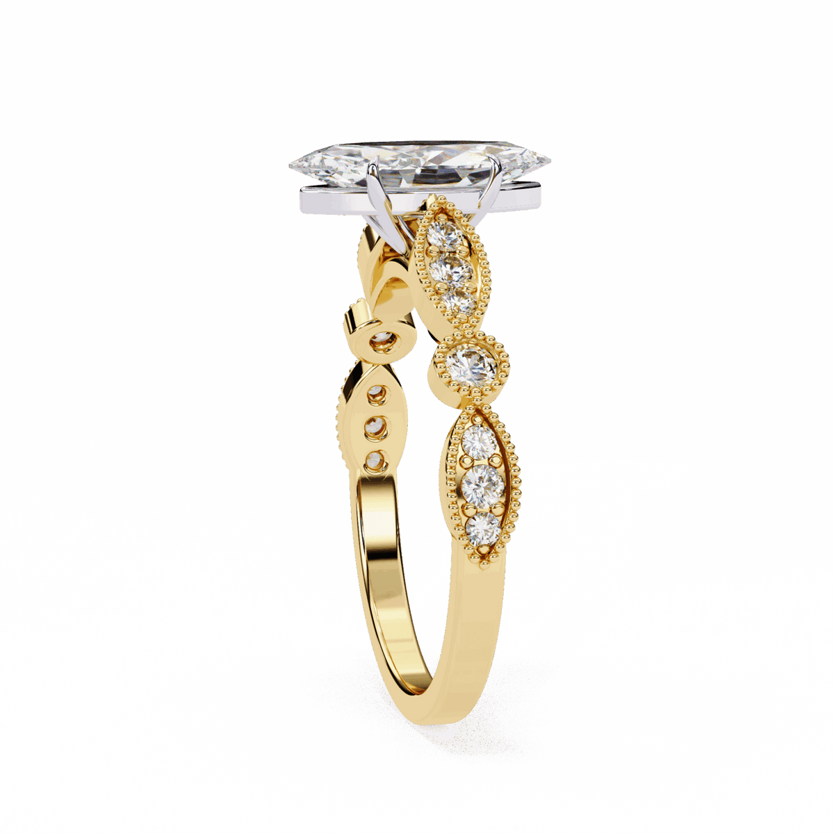 1 Carat Marquise The One Solitaire Ring in Moissanite | House of Estara