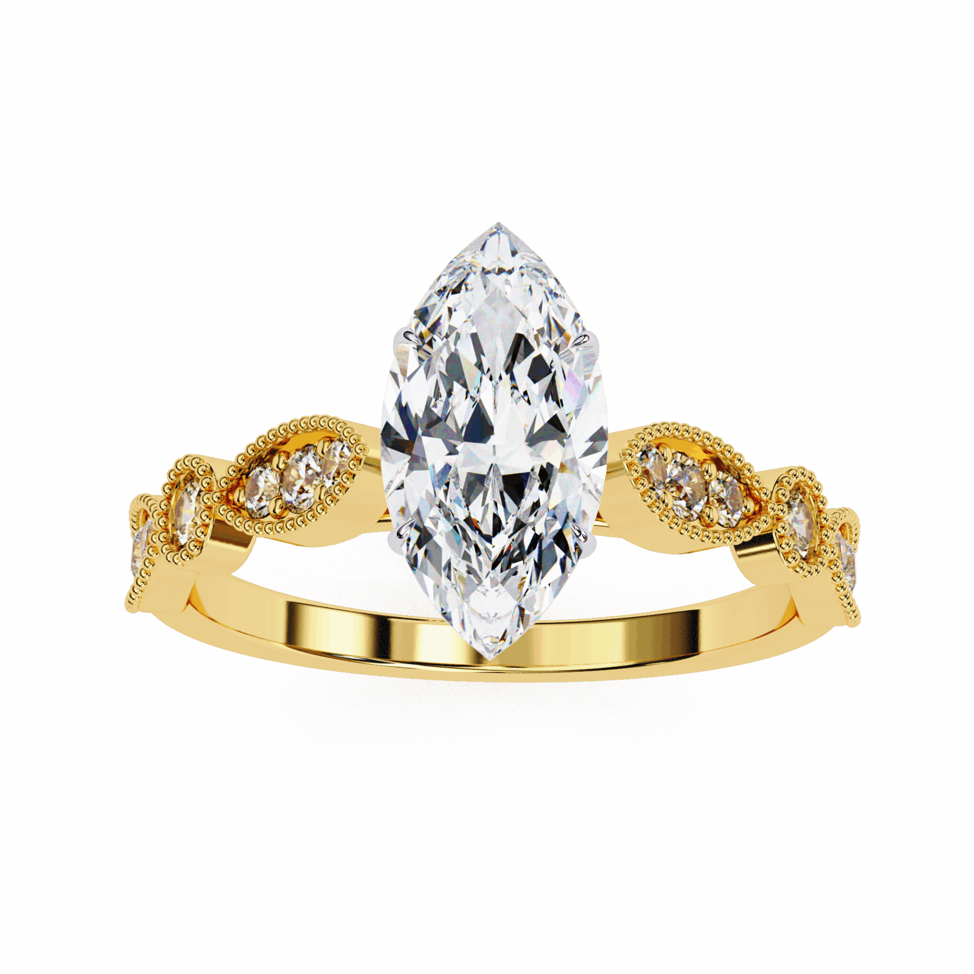 1 Carat Marquise The One Solitaire Ring in Moissanite | House of Estara