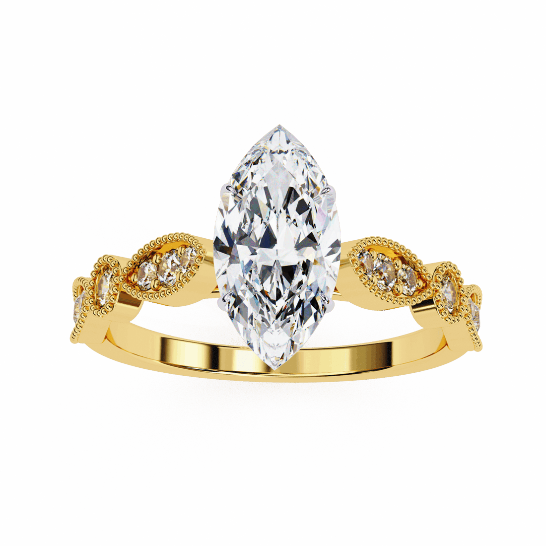 1 Carat Marquise The One Solitaire Ring in Moissanite | House of Estara