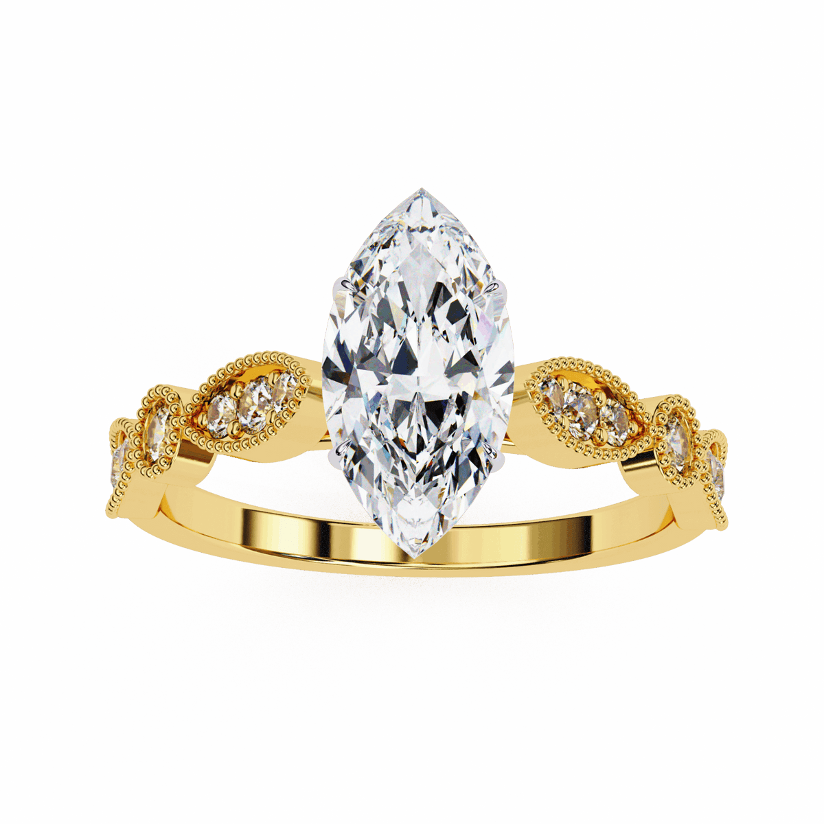 1 Carat Marquise The One Solitaire Ring in Moissanite | House of Estara