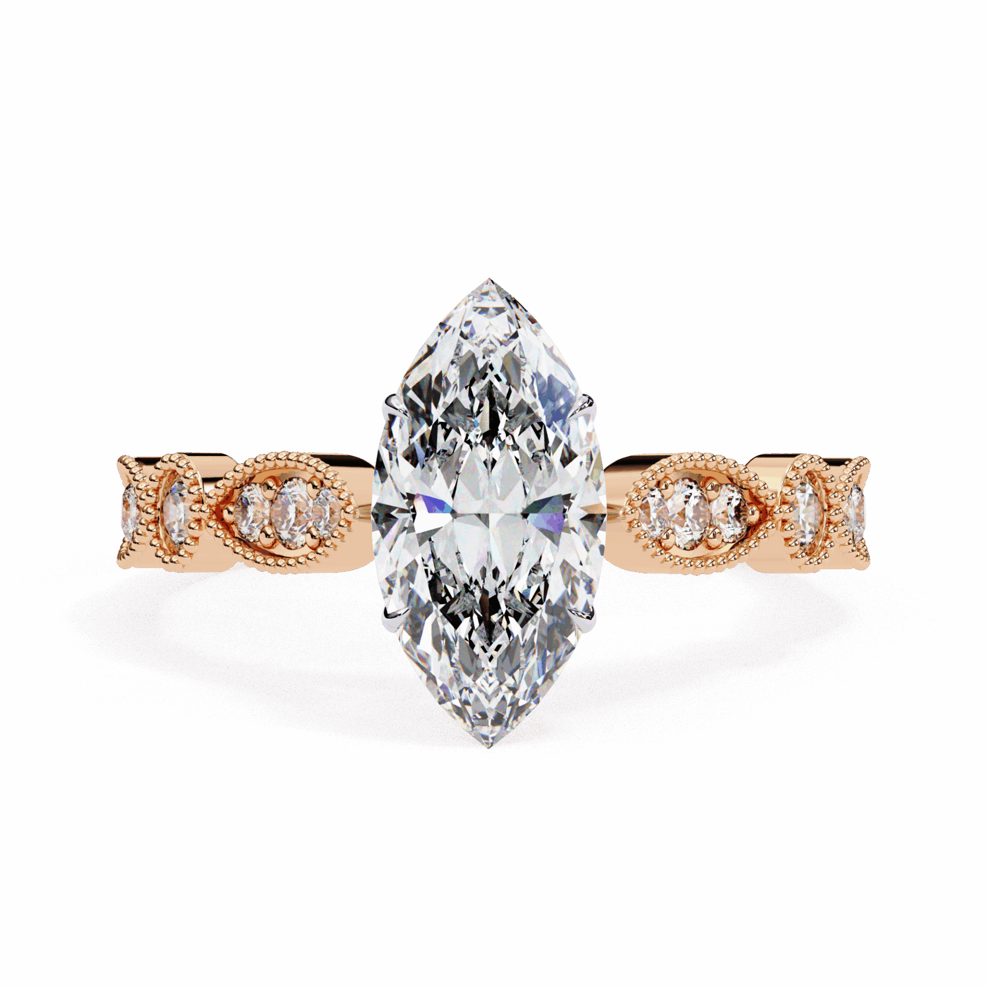 1 Carat Marquise The One Solitaire Ring in Moissanite | House of Estara