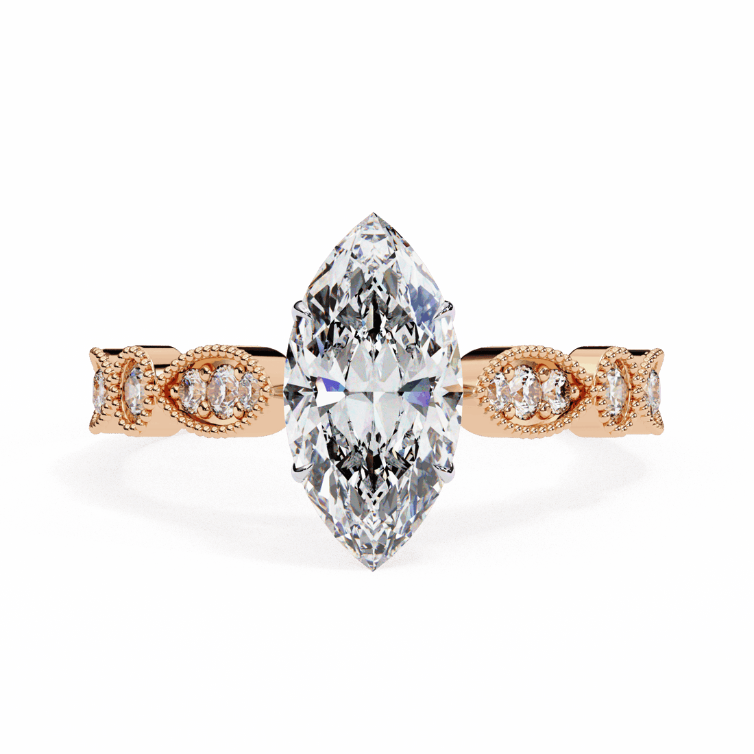 1 Carat Marquise The One Solitaire Ring in Moissanite | House of Estara