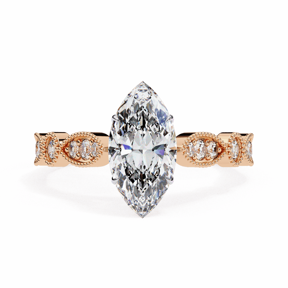 1 Carat Marquise The One Solitaire Ring in Moissanite | House of Estara