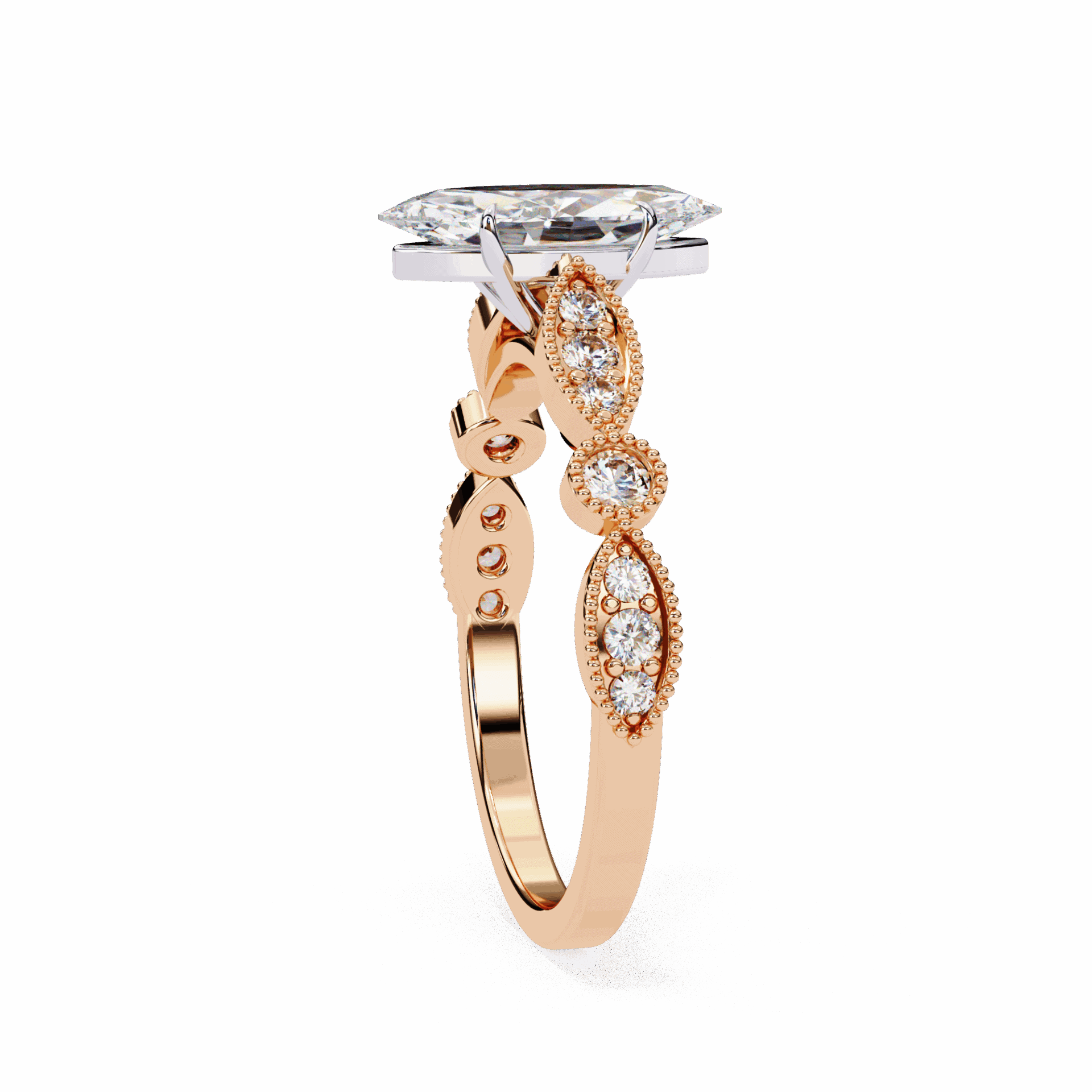 1 Carat Marquise The One Solitaire Ring in Moissanite | House of Estara