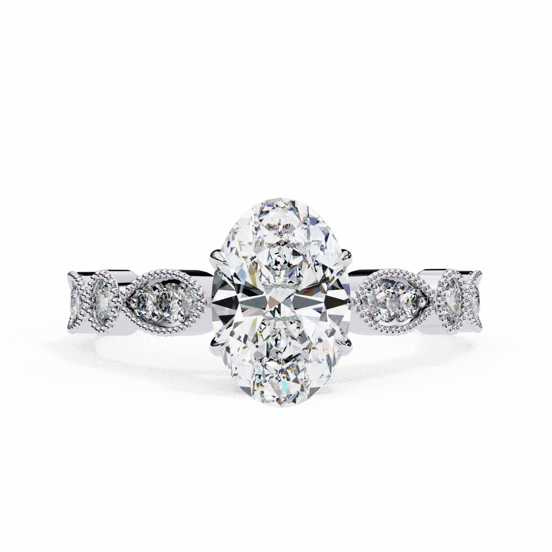 1.5 Carat Oval The One Solitaire Ring in Moissanite | House of Estara