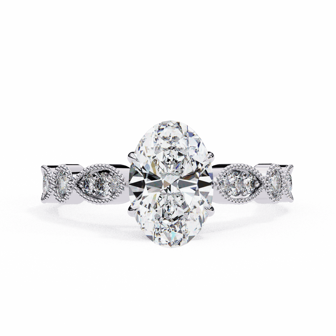 1.5 Carat Oval The One Solitaire Ring in Moissanite | House of Estara