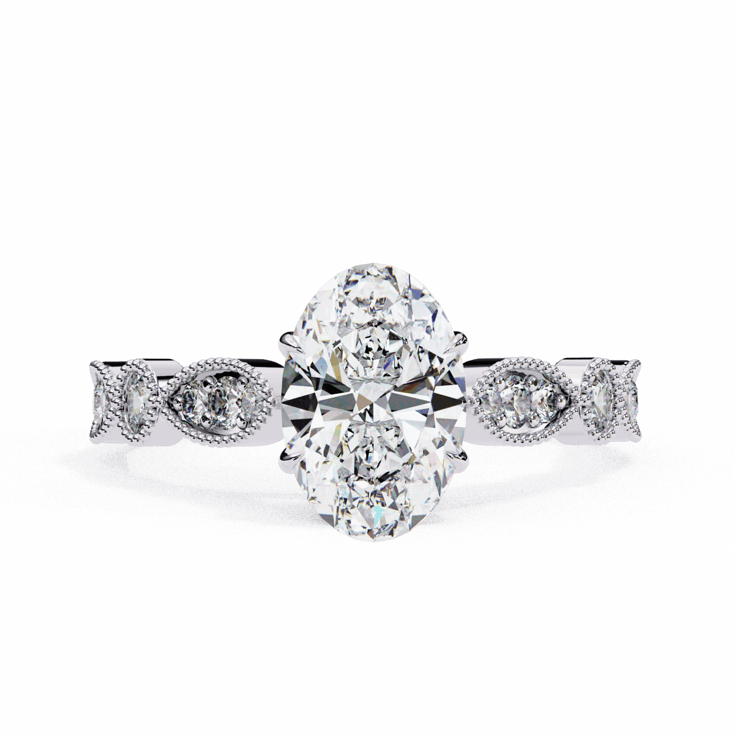 1.5 Carat Oval The One Solitaire Ring in Moissanite | House of Estara