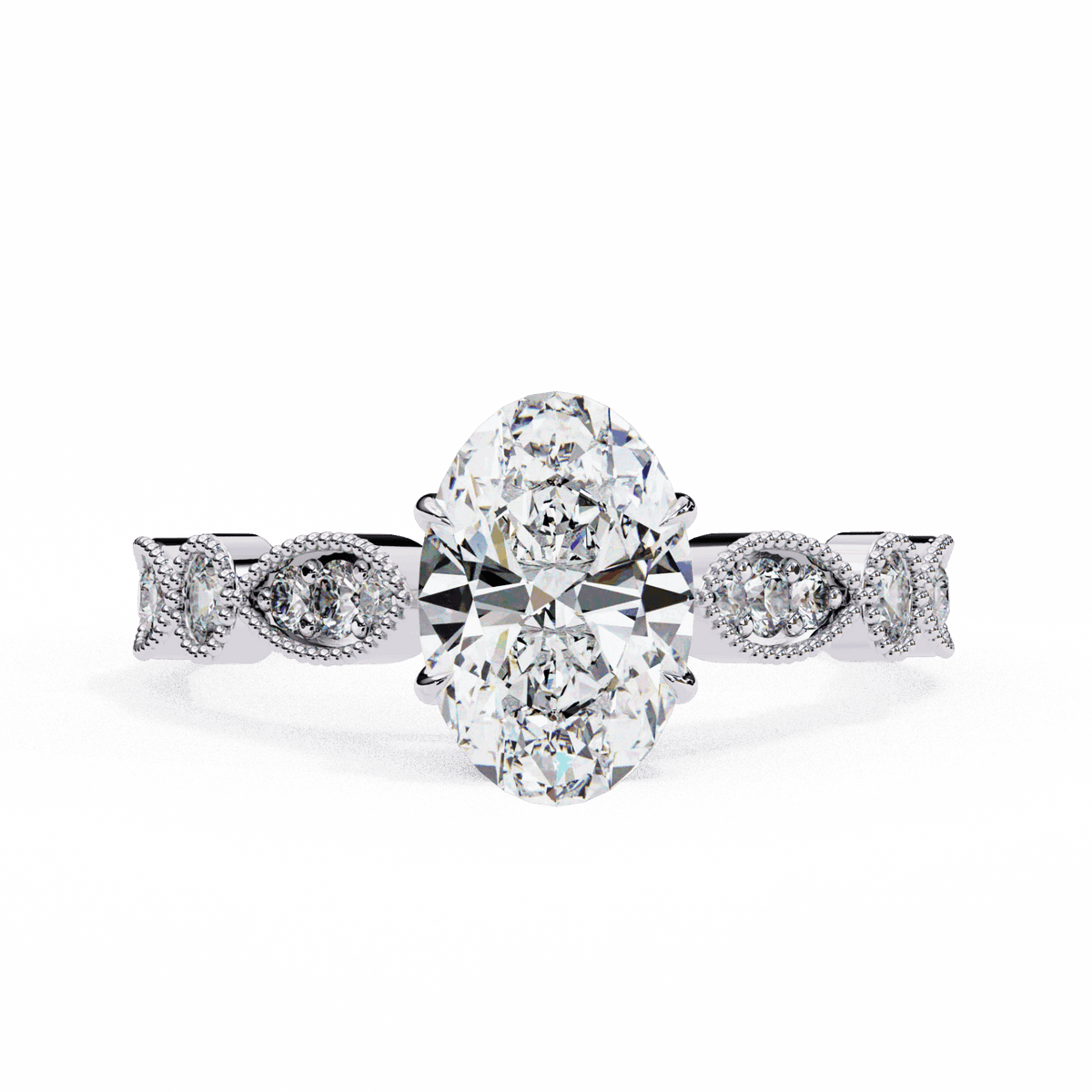 1.5 Carat Oval The One Solitaire Ring in Moissanite | House of Estara