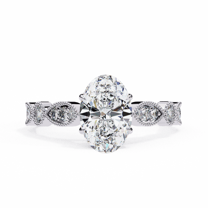 1.5 Carat Oval The One Solitaire Ring in Moissanite | House of Estara