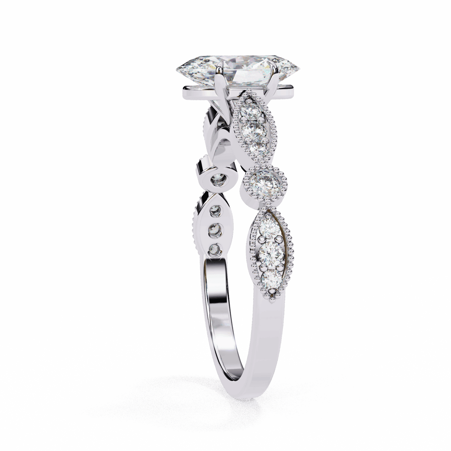 1.5 Carat Oval The One Solitaire Ring in Moissanite | House of Estara