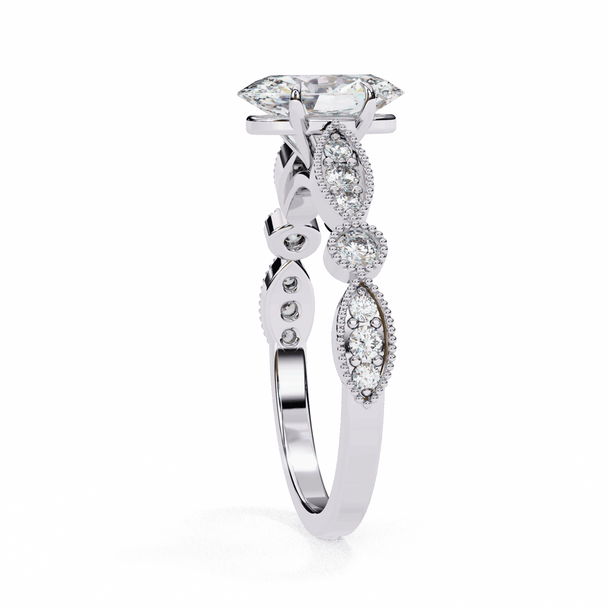 1.5 Carat Oval The One Solitaire Ring in Moissanite | House of Estara