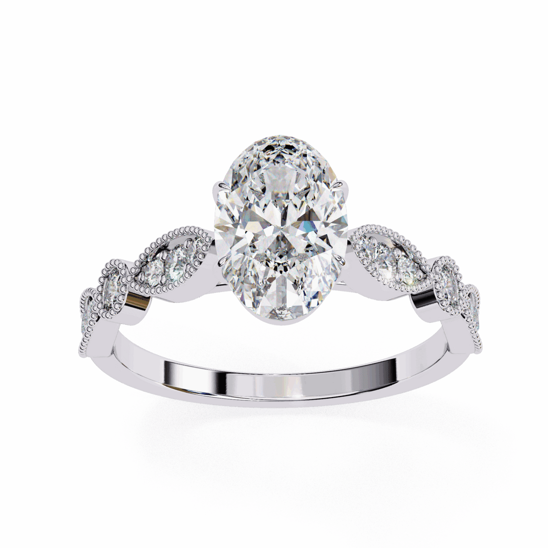 1.5 Carat Oval The One Solitaire Ring in Moissanite | House of Estara