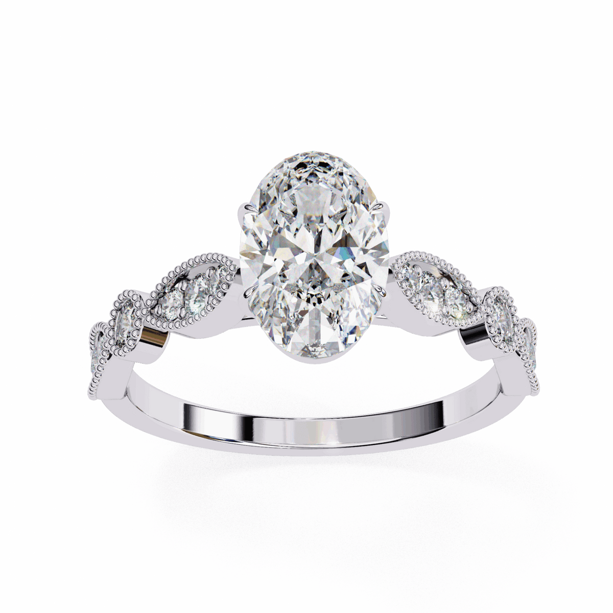 1.5 Carat Oval The One Solitaire Ring in Moissanite | House of Estara