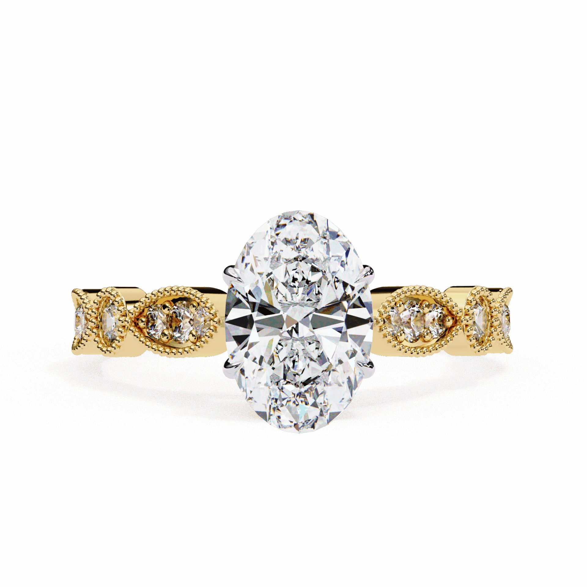 1.5 Carat Oval The One Solitaire Ring in Moissanite | House of Estara