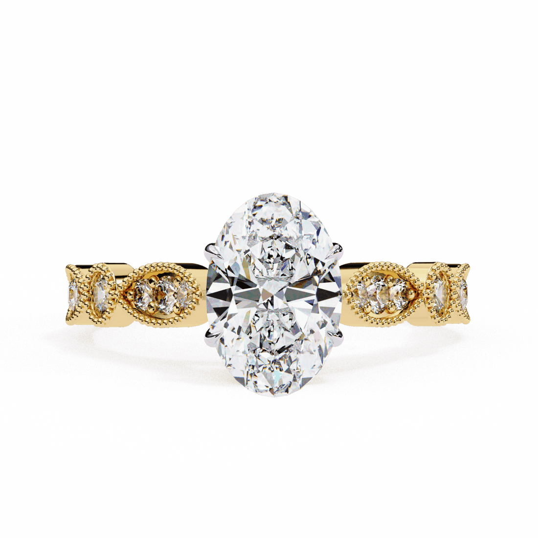 1.5 Carat Oval The One Solitaire Ring in Moissanite | House of Estara
