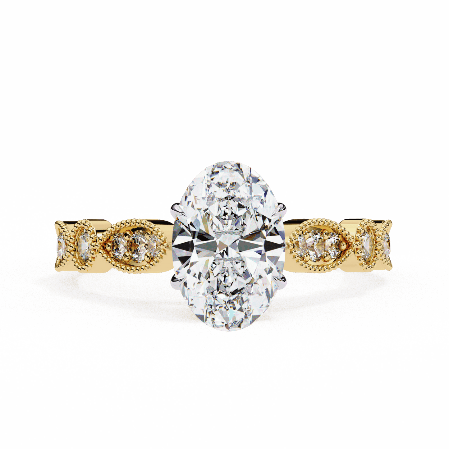 1.5 Carat Oval The One Solitaire Ring in Moissanite | House of Estara