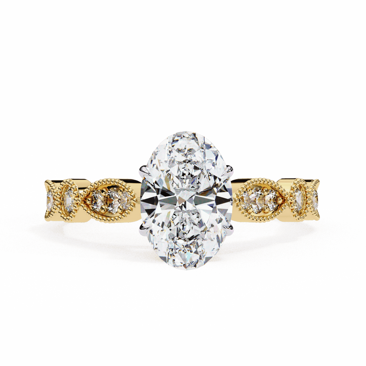 1.5 Carat Oval The One Solitaire Ring in Moissanite | House of Estara