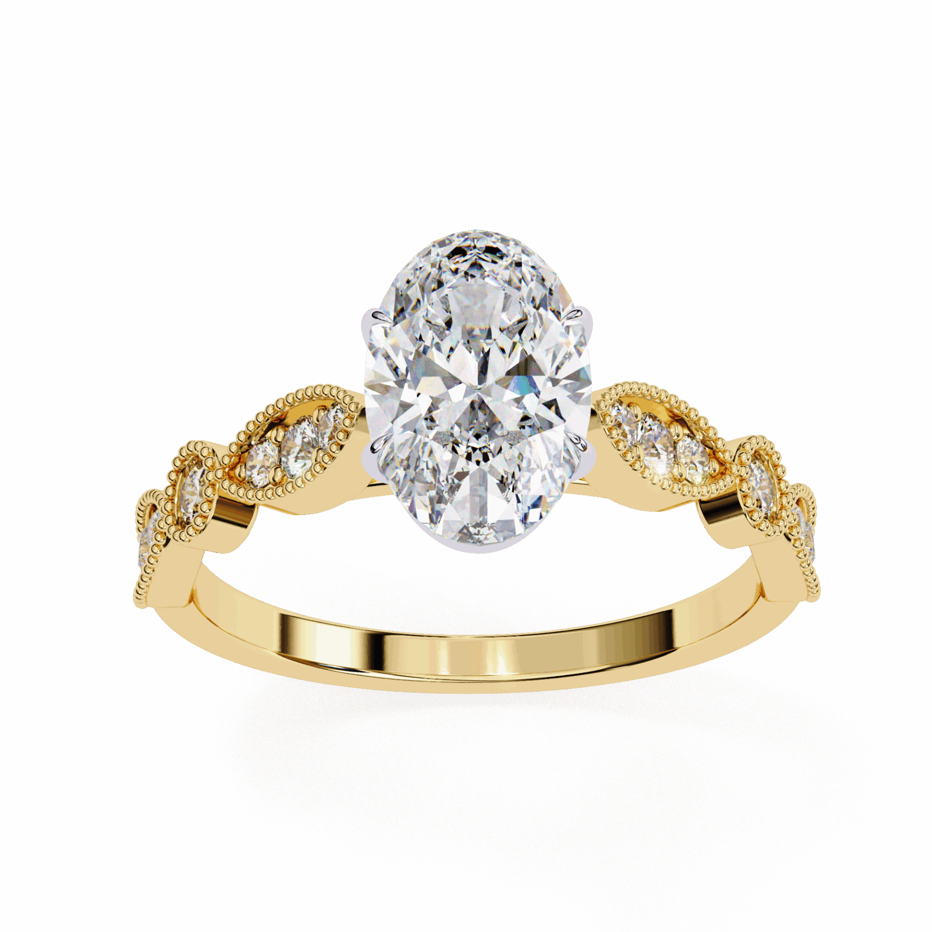 1.5 Carat Oval The One Solitaire Ring in Moissanite | House of Estara