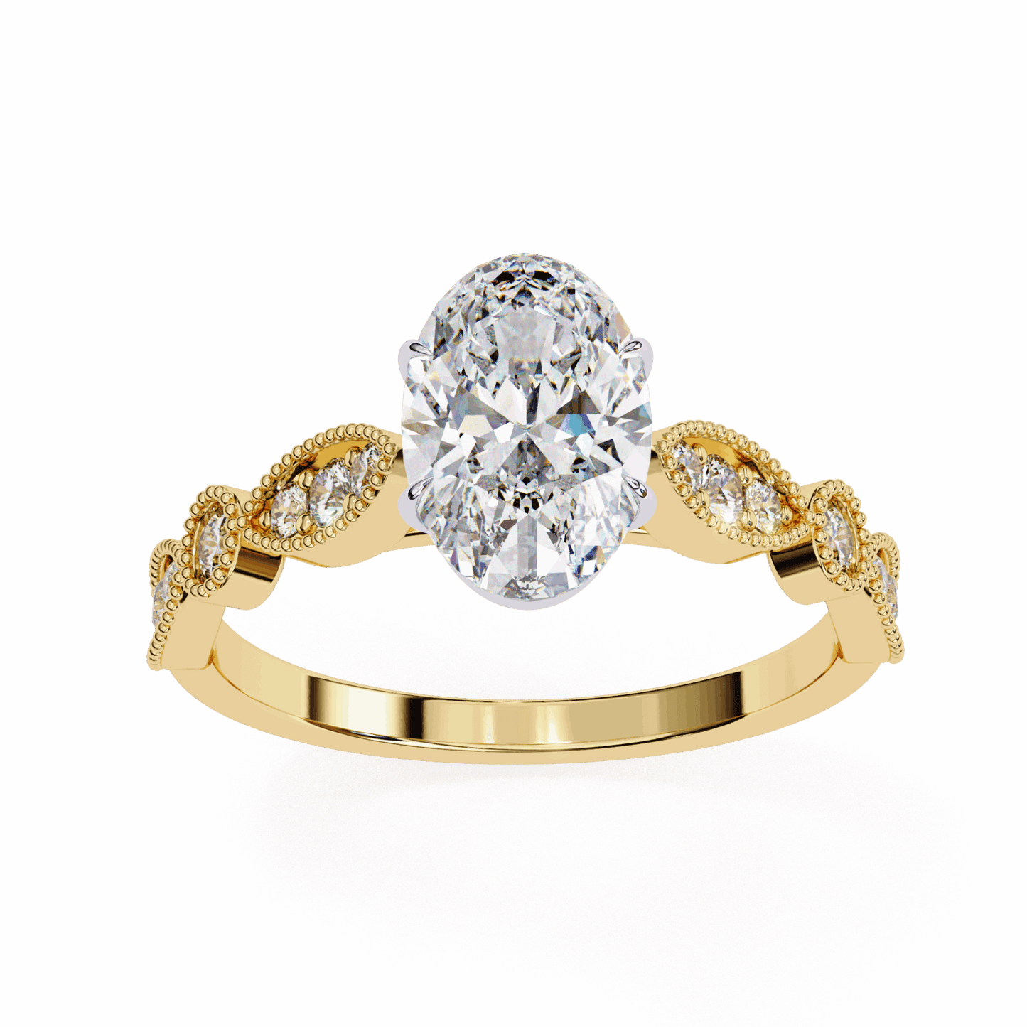 1.5 Carat Oval The One Solitaire Ring in Moissanite | House of Estara
