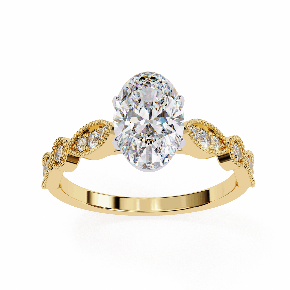 1.5 Carat Oval The One Solitaire Ring in Moissanite | House of Estara