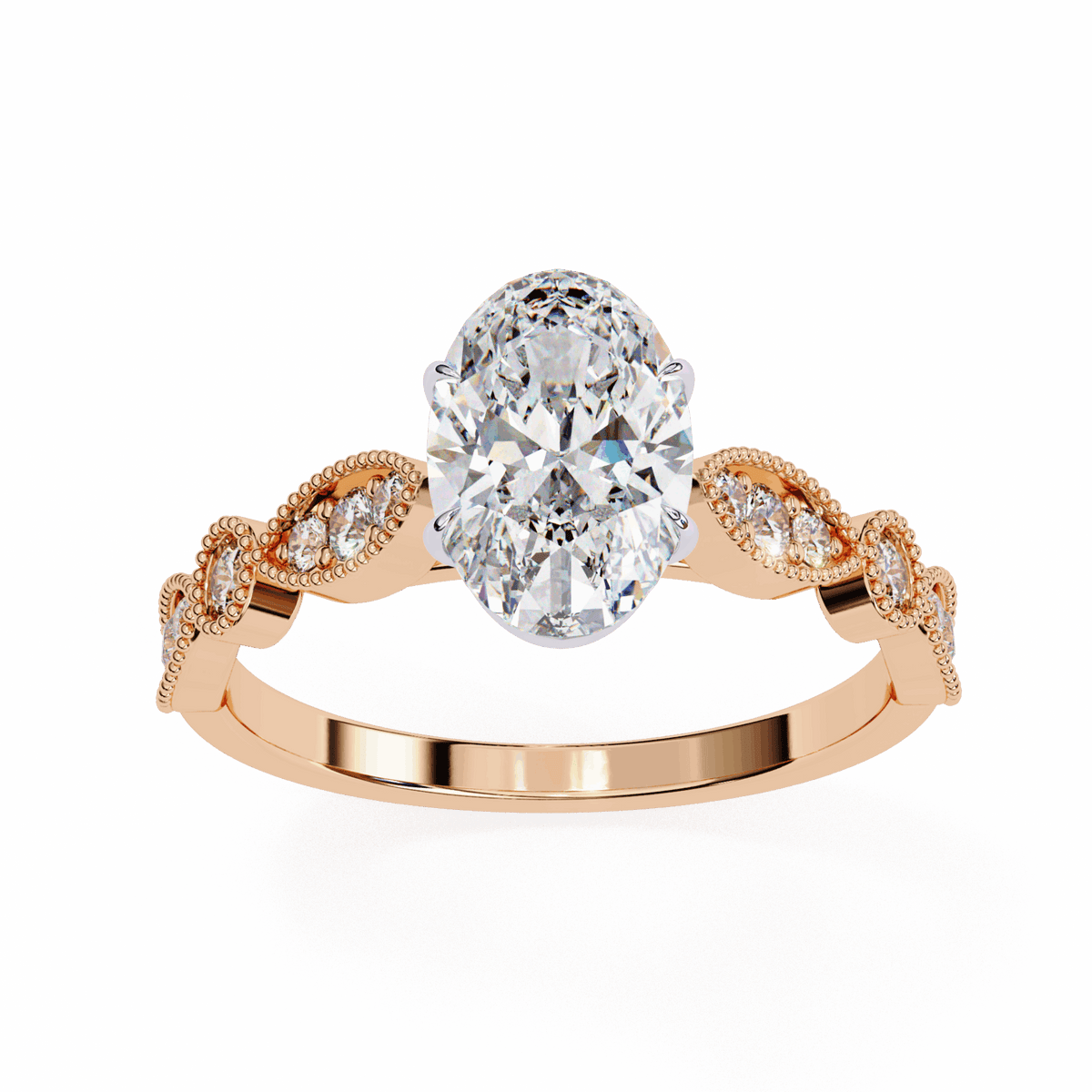 1.5 Carat Oval The One Solitaire Ring in Moissanite | House of Estara