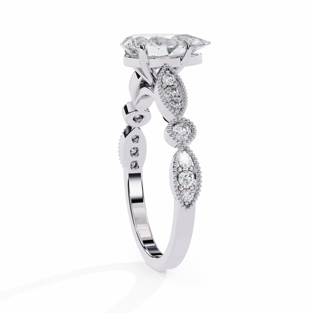 1.25 Carat Pear The One Solitaire Ring in Moissanite | House of Estara