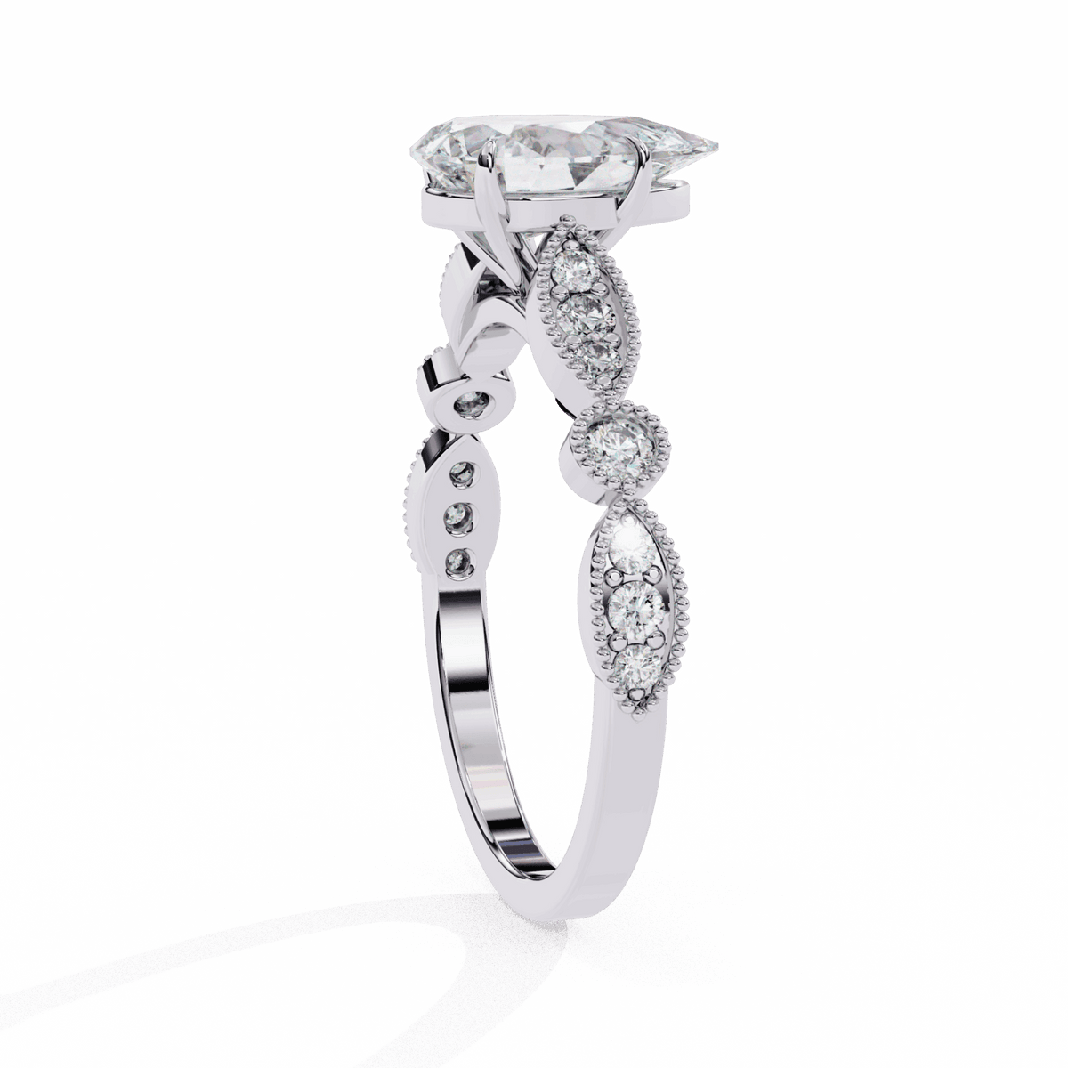 1.25 Carat Pear The One Solitaire Ring in Moissanite | House of Estara