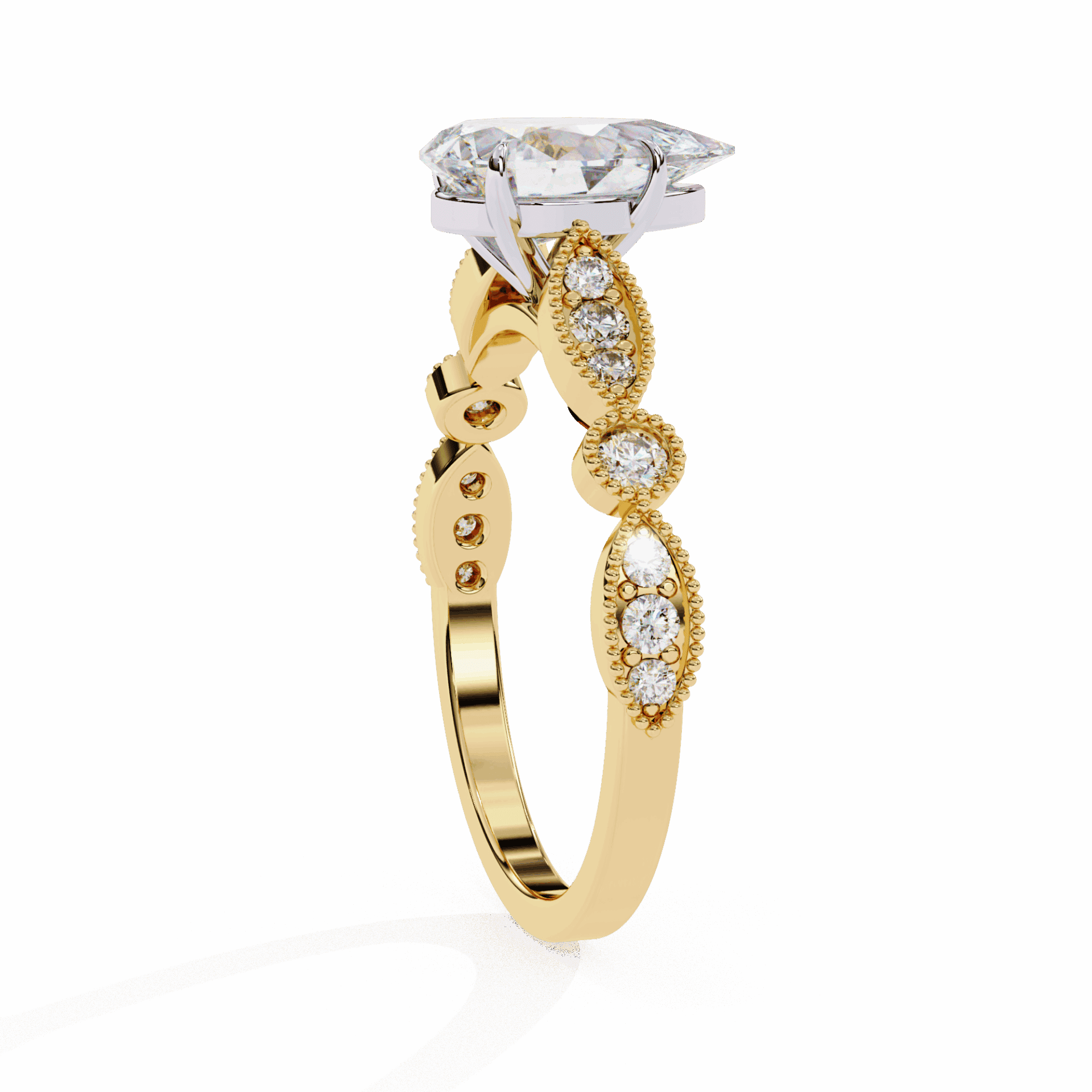 1.25 Carat Pear The One Solitaire Ring in Moissanite | House of Estara