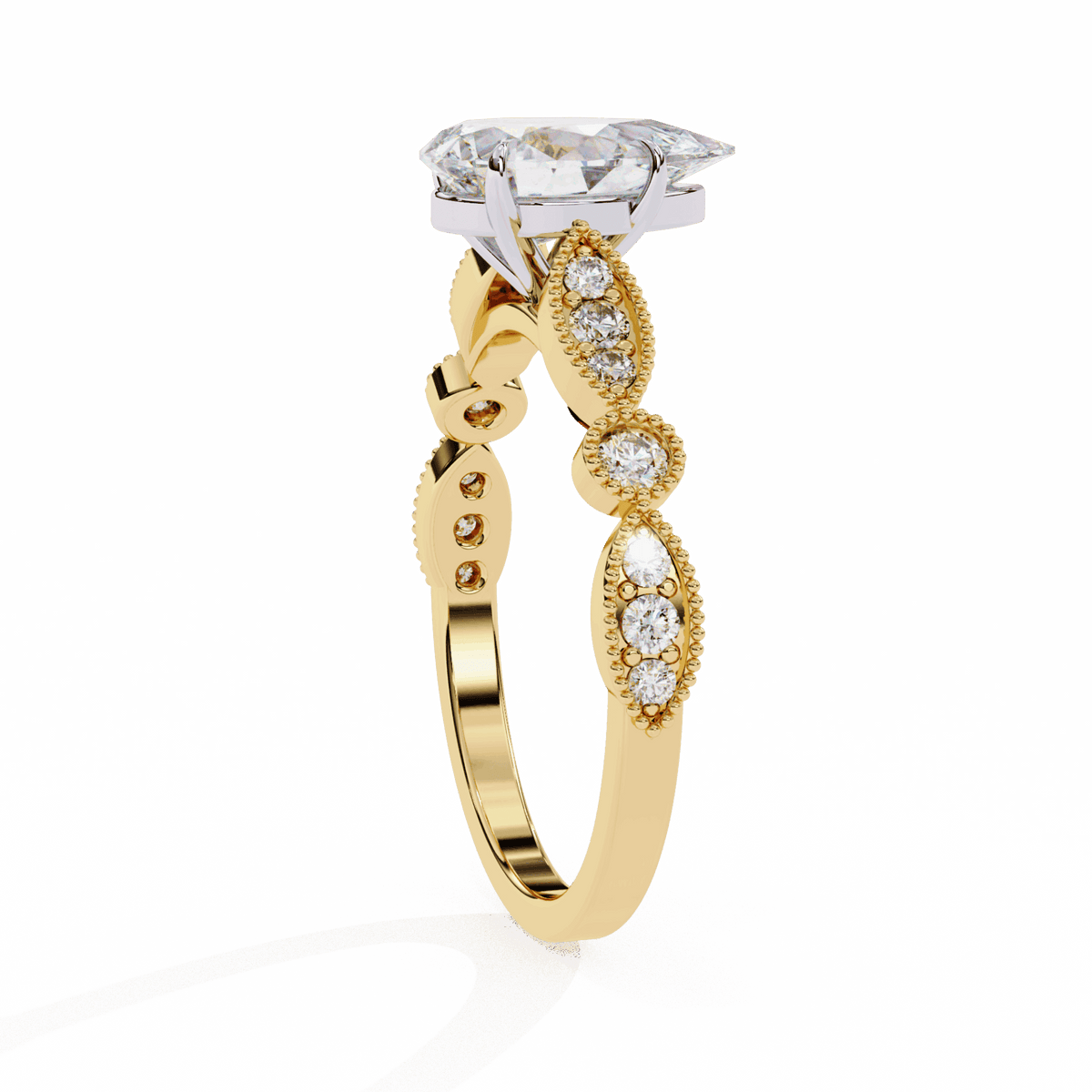 1.25 Carat Pear The One Solitaire Ring in Moissanite | House of Estara