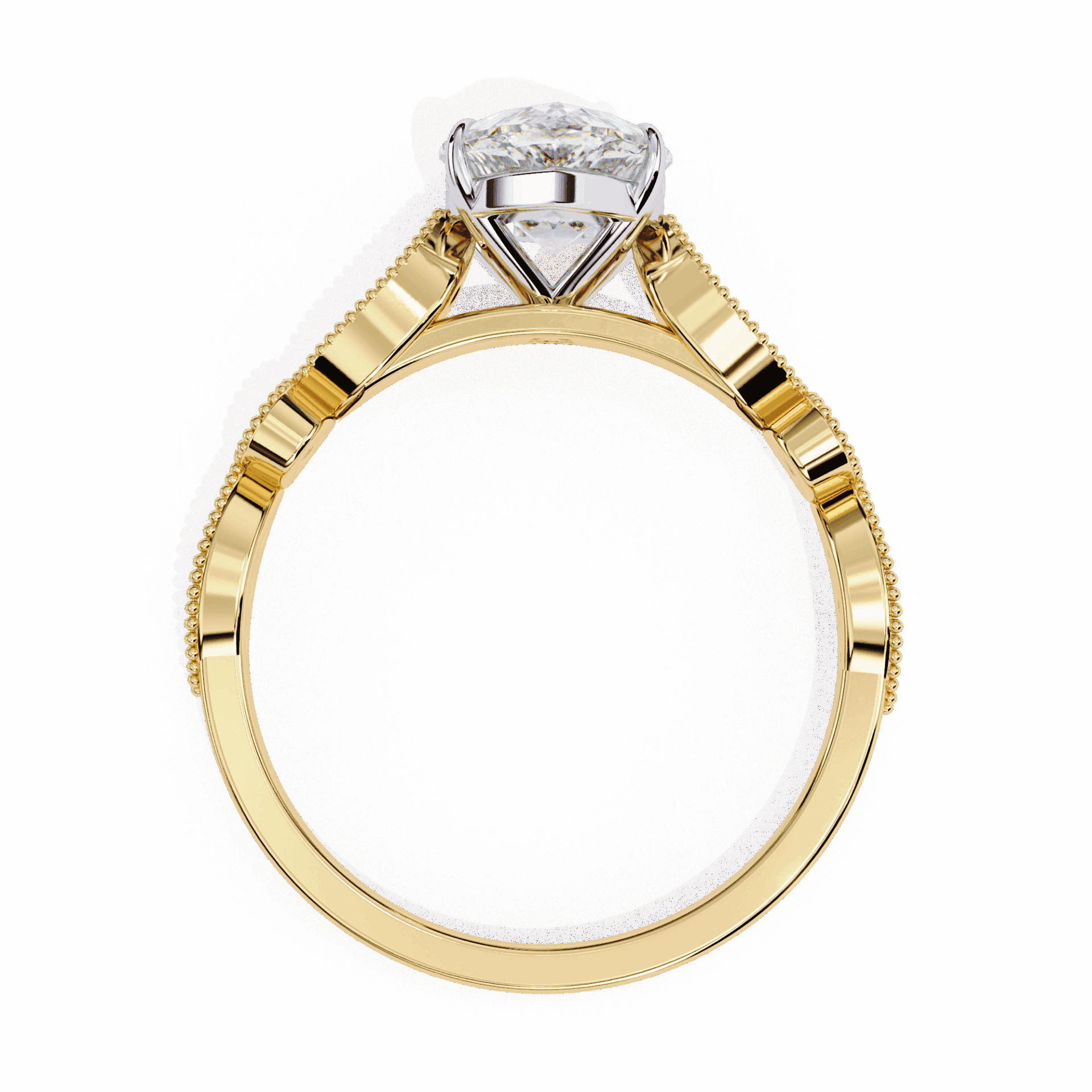 1.25 Carat Pear The One Solitaire Ring in Moissanite | House of Estara