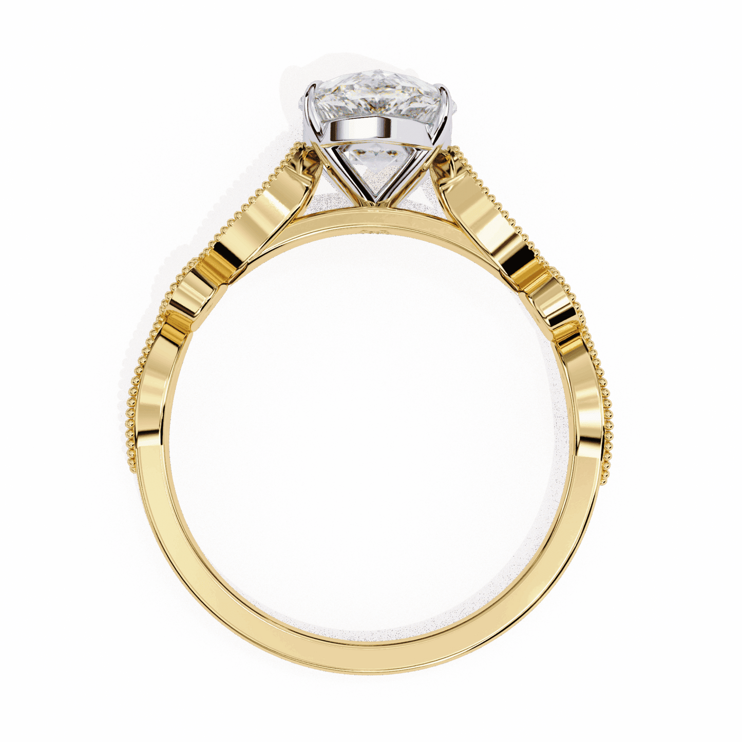 1.25 Carat Pear The One Solitaire Ring in Moissanite | House of Estara