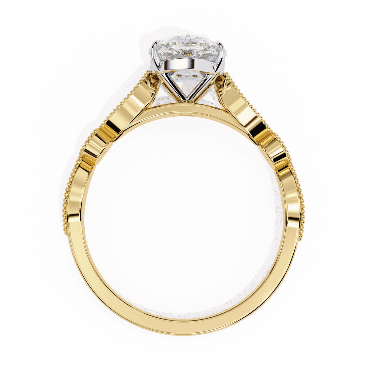1.25 Carat Pear The One Solitaire Ring in Moissanite | House of Estara