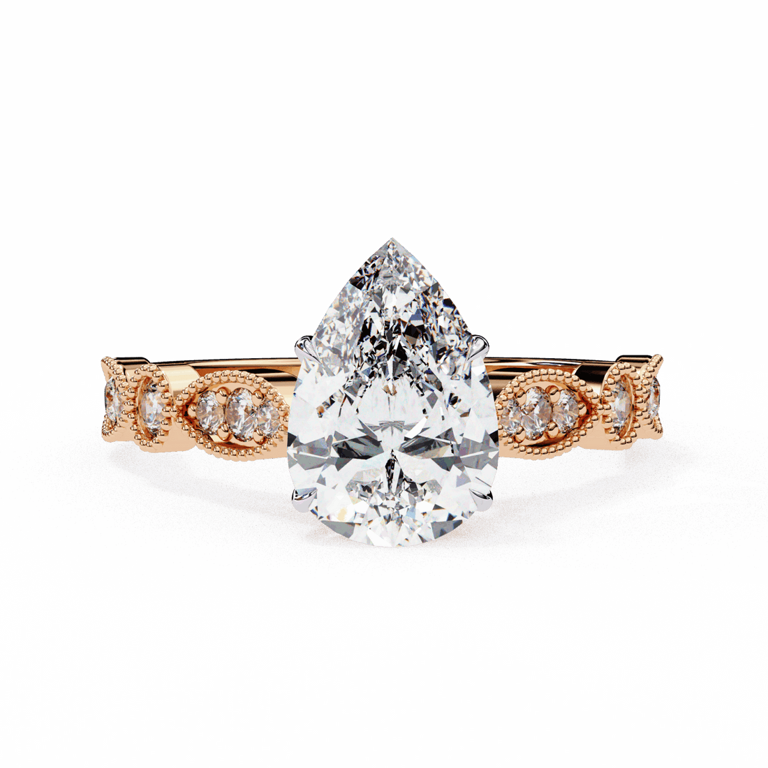 1.25 Carat Pear The One Solitaire Ring in Moissanite | House of Estara