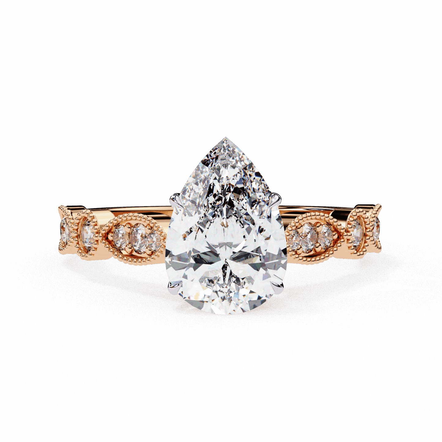 1.25 Carat Pear The One Solitaire Ring in Moissanite | House of Estara