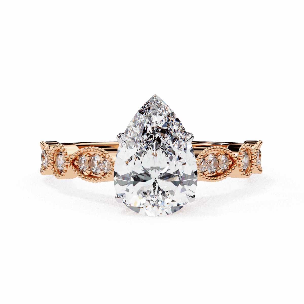 1.25 Carat Pear The One Solitaire Ring in Moissanite | House of Estara