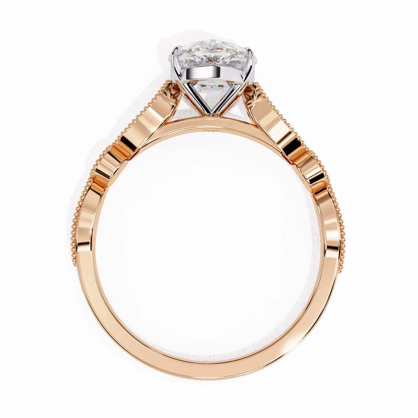 1.25 Carat Pear The One Solitaire Ring in Moissanite | House of Estara