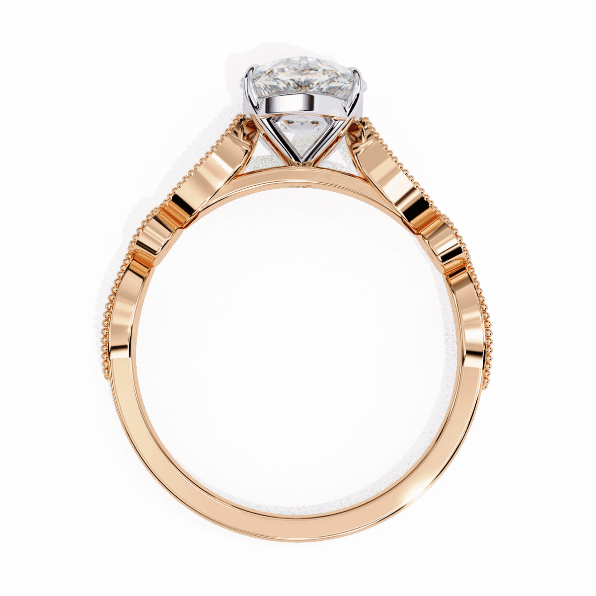 1.25 Carat Pear The One Solitaire Ring in Moissanite | House of Estara