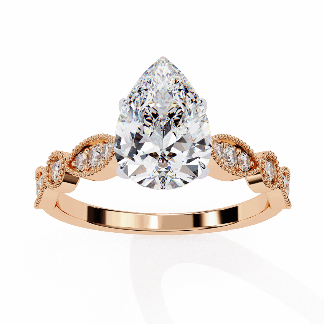 1.25 Carat Pear The One Solitaire Ring in Moissanite | House of Estara