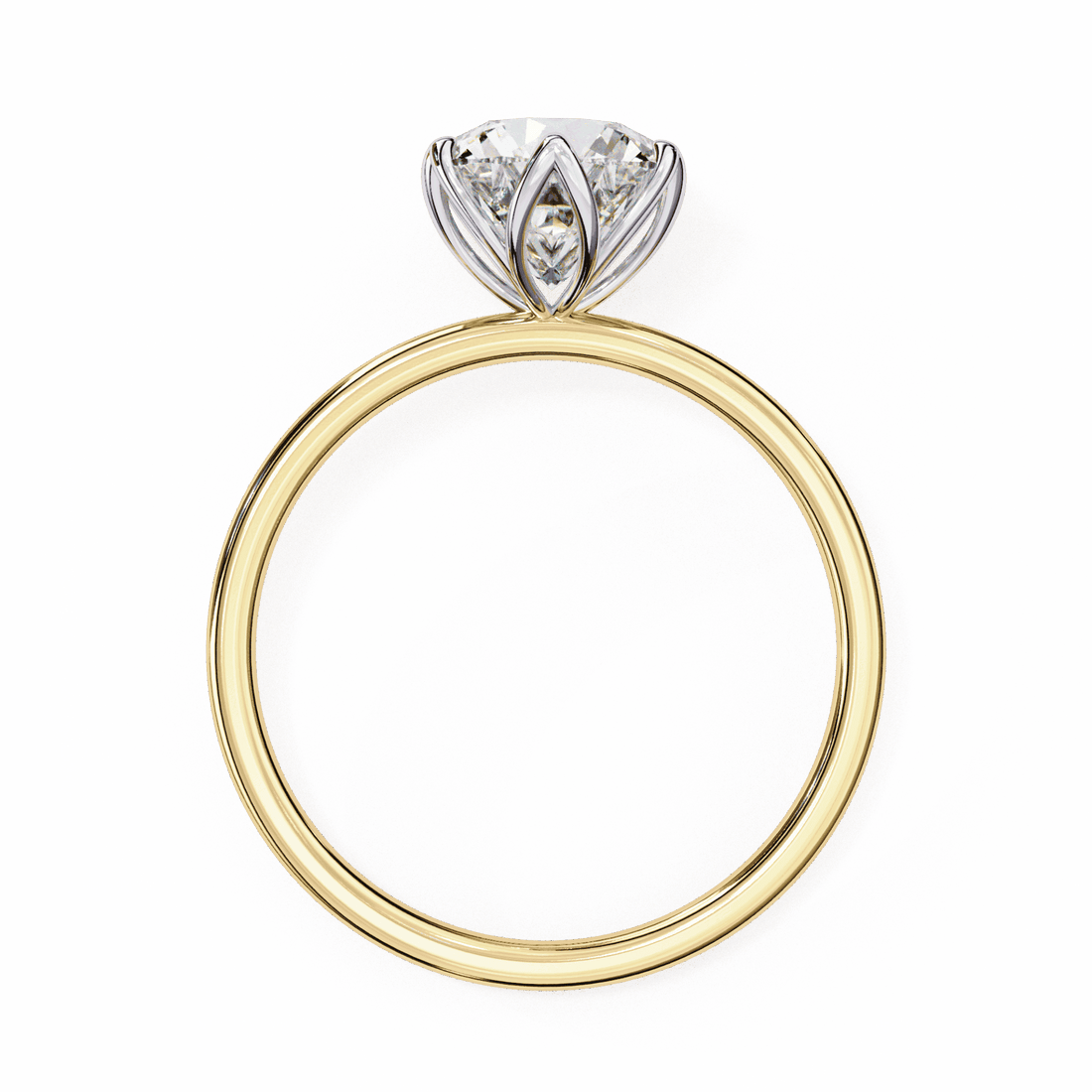 2 Carat Round Eternal Solitaire Band in Moissanite | House of Estara