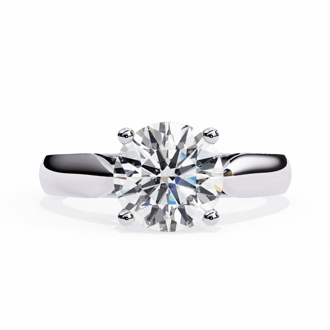 2 Carat Round Heritage Solitaire Band in Moissanite | House of Estara