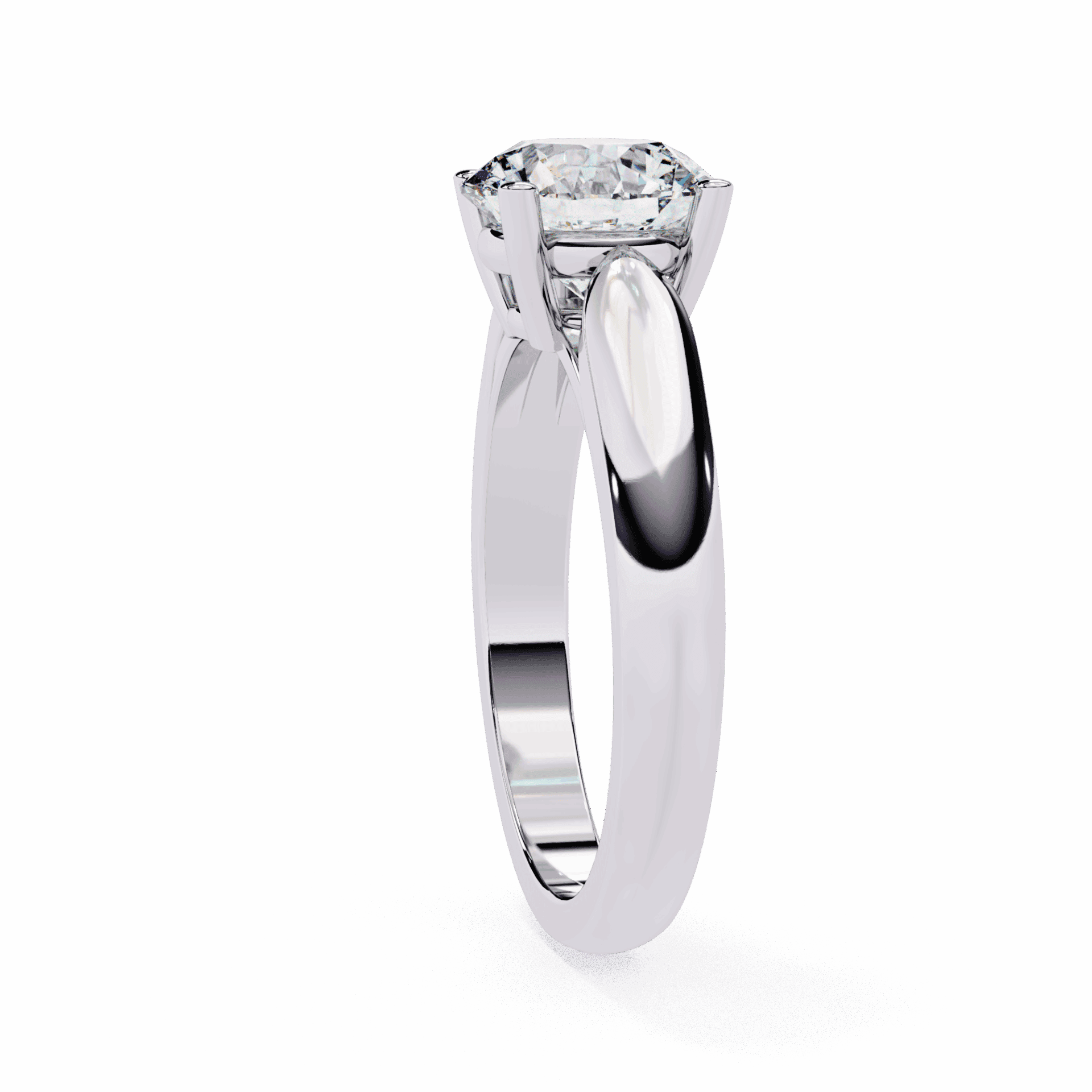 2 Carat Round Heritage Solitaire Band in Moissanite | House of Estara